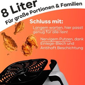 Stainless Steel Electric Luxury Digital <b>Control</b> Double Basket Square 8-10L LCD Display German Air Fryer Smart Hotel Kitchen - Product Image 3