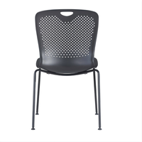 Chaise de bureau ergonomique moderne, chaise de conférence empilable confortable pour la réception, le salon, l'école, l'hôtel, la salle à manger