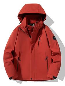 2025 hommes femmes trois-en-un assaut Bomber veste Sports <span class=keywords><strong>de</strong></span> plein air coupe-vent imperméable à capuche fermeture éclair fini - Product Image 4