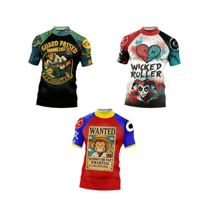 Cody Lundin <strong>Rash</strong> <strong>Guard</strong> in Stock Custom Jiu Jitsu Mma Rashguard Bjj <strong>Men</strong> Compression Training Short Sleeve Grappling Shirt - Product Image 5