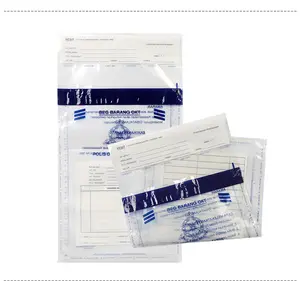 Wholesale Courier Plastic Cash Envelopes Tamper Evidence Bag Pharmacy Transparent Plastic Security Bag