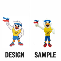 Boneka Plush Lembut Kosong untuk Sublimasi Custom, DIY Printing, Hewan Boneka Isi Dakron untuk Perlengkapan Kerajinan