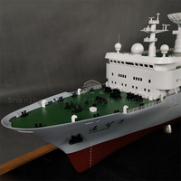 Modèle de navire de recherche scientifique sur mesure de 120 cm, artisanat en plastique fait à la main, cadeau de ligne maritime, propriétaire de navire, chantier naval O.A.S