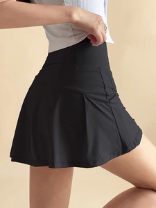 Shorts de sport plissés taille haute LUU pour femme, respirants, extensibles dans 4 directions, séchage rapide, pour tennis et yoga - Product Image 3