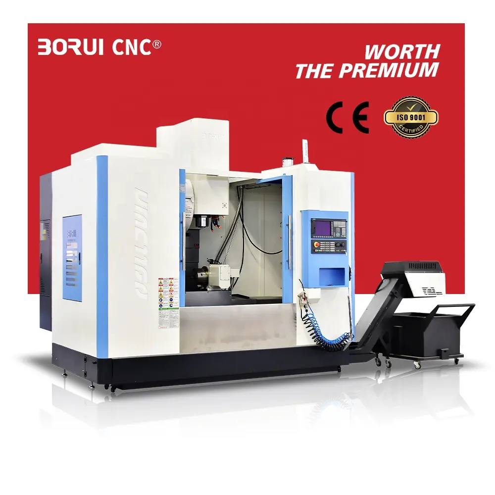 BORUI Penggilingan Vertikal VMC1160 Vmc Centre Fanuc 4 Sumbu Cnc Mesin Pusat Vertikal Fresadora Cnc 3 Sumbu Mesin Penggilingan CNC