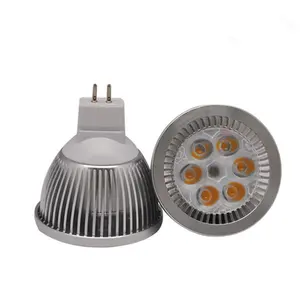 5 W de aluminio MR16 de luz blanca caliente de la vela de la habitación lámpara focos led con 3 años de garantía