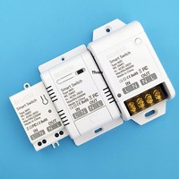 Interrupteur intelligent Tuya WiFi+RF433, disjoncteur haute puissance 30A, contrôle à distance, commande vocale, interrupteur d'éclairage IP20 265V