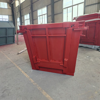 Bacs d'auto-vidage résistants avec chariot élévateur, fabricant de poubelle de site de grue Chine, poubelle de saut pour les déchets industriels et les déchets de construction
