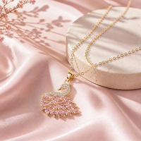 Collier Pendentif Cygne ChuYao pour Femme en Acier Inoxydable Argenté avec Cristal Marquise, Bijou Animalier Style Mori, Cadeau, Vente en Gros