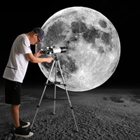 Télescope portable manuel à réfraction pour l'extérieur 400 mm (f/5.7) avec 2 oculaires interchangeables pour enfants et astronautes débutants