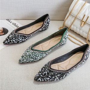 Sandalias Planas Loafer 2026 de Lujo con Pedrería para Mujer, Sandalias Planas para Exteriores - Product Image 3