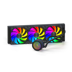Nước Cooler 360 mét AIO làm mát chất lỏng <span class=keywords><strong>CPU</strong></span> với màn hình hiển thị argb chất lỏng màu trắng và chất lỏng màu đen cho PC Chassis - Product Image 1