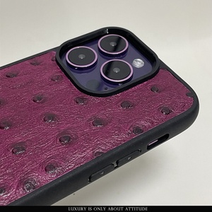 Commercio all'ingrosso struzzo goffrato in pelle di gomma paraurti cellulare cassa del telefono cellulare per <span class=keywords><strong>iphone</strong></span> 16 15 14 <span class=keywords><strong>13</strong></span> Pro - Product Image 6