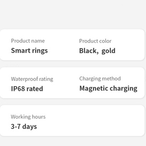 Met Diamant Oem Odm Fabrikanten <span class=keywords><strong>2025</strong></span> Slimme Ecg Gezondheid Fitness Tracker <span class=keywords><strong>Ring</strong></span> Met App Monitor Voor Vrouwen Mannen Maat 6-10 - Product Image 5