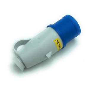 ปลั๊กอุตสาหกรรม CEE 2P+T 16A 200-250V สีเทา พลาสติก พร้อมหูจับ สายดินมาตรฐาน - Product Image 4