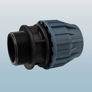 Adaptateur de filetage mâle en PP de haute précision 63 mm x 2 1/2 pouces, raccords de tuyauterie agricoles à compression en plastique lisse haute pression - Product Image 4