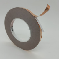 Papier en feuille de cuivre conductrice blindée EMI avec adhésif, anti-radiation, auto-adhésif, bande de cuivre conductrice simple