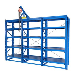 Étagères à tiroirs en acier bleu Junyijia, capacité de charge 1000 kg, pour stockage en entrepôt - Product Image 1