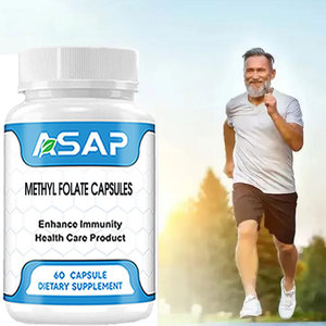 Formule personnalisée de marque privée d'usine OEM 400 mcg de folate de méthyle 60 capsules végétariennes - Product Image 2