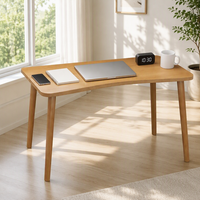 Bureau d'ordinateur blanc minimaliste, table d'étude peu encombrante pour maison locative, chambre, dortoir, bureau d'écriture pour étudiant, sans assemblage