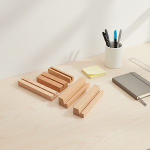 Eco-Friendly Wooden Card Photo Menu Holders Postcard Picture Display Stand Business Calendar Wood Crafts Wooden Boxes Wall Signs