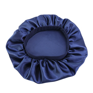 <span class=keywords><strong>Bonnet</strong></span> en Satin soyeux de styliste avec Logo personnalisé, <span class=keywords><strong>Bonnet</strong></span> de sommeil, <span class=keywords><strong>Bonnet</strong></span> de cheveux en Satin avec bandeau élastique de qualité supérieure, couvre-chef - Product Image 2