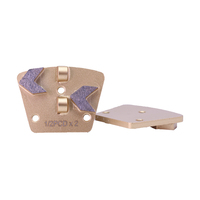 Vente en gros de chaussures de meulage PCD trapézoïdale à 3 trous plaque de meulage diamantée industrielle vente à chaud outils de meulage diamantés