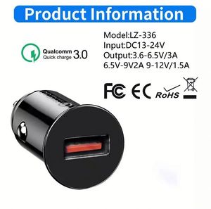 Cargador de Coche QC3.0 con Carga Rápida de 5V 3.1A, Adaptador de Coche con 1 Puerto USB para Teléfono - Product Image 6