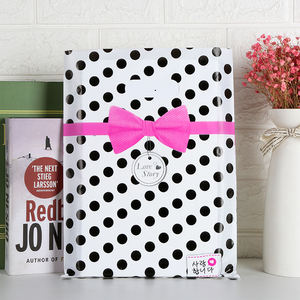 ขอบคุณสำหรับการออกแบบถุงช้อปปิ้งเสื้อยืดแบบกำหนดเองได้ พร้อมถุงพลาสติกรีไซเคิลแบบปั๊มร้อนสำหรับร้านบูติกในกล่อง - Product Image 5