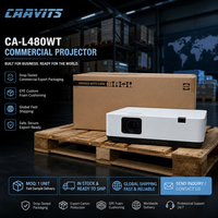 Projecteur laser CAAVITS UST 0.235 4800 lumens ANSI WXGA 3LCD pour affichage numérique, musées et expositions