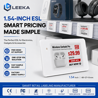 LEEKA - Etiqueta de Precio Digital EPD Inalámbrica Bluetooth de 1.54 Pulgadas con Logotipo Personalizado, Etiqueta Electrónica para Estantes de 4 Colores con Software SDK Gratuito