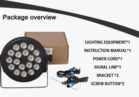 Shehds 6In1 Rgbwa Uv Led Flat Par Light 18X18W Lighting Par Cans Dmx 512 Wash Case Us Stock 18 Pcs S pour Dj Wedding