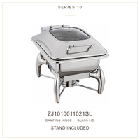 Chauffe-Plat Professionnel en Acier Inoxydable 4L pour Hôtels, Restaurants, Buffets, Fêtes, Événements Religieux