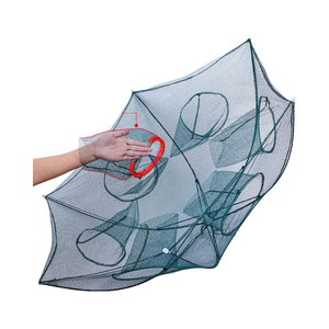 Lưới đánh cá dạng ô gấp gọn, dày dặn, cầm tay, dùng được trong nước ngọt, dùng bắt tôm hùm, tôm, bẫy cá, lồng lưới - Product Image 5