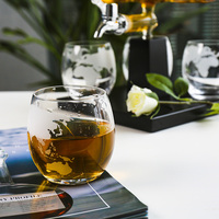 Ensemble de carafes et de verres en forme de bateau antique pour liqueur, vin, whisky