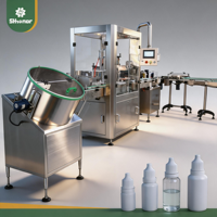 Ligne de production automatique de remplissage, de bouchage et d'étiquetage de flacons de gouttes pour les yeux de 5 ml, remplisseur de liquides ophtalmiques de haute précision