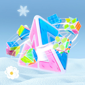 Gowing Ice Amber Series <span class=keywords><strong>Cubos</strong></span> brillantes Juguetes de rompecabezas que combinan inteligencia y belleza estética - Product Image 4