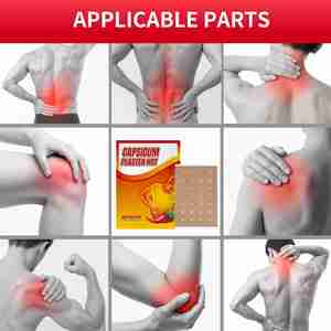 Patchs à la capsaïcine - 20 unités - Patchs chauffants au capsicum - 3,94 x 2,76 pouces - Patchs chauffants à la capsaïcine - Product Image 4