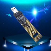 M.2 NVME SSD Ke USB 3.0 Adaptor Pembaca Kartu Konverter Internal Hard Disk untuk PCI-E/M.2 Nvme SSD JMS583 Elektronik Konsumen