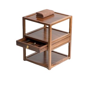 Estantes Geométricos para Té de Madera de Nogal, Tipo Vertical, con Compartimento Secreto, Accesorios para la Ceremonia del Té - Product Image 5
