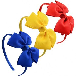Diadema con Lazo para Niñas, Estilo Europeo y Americano, de 4 Pulgadas, con Material de Listón, para Bodas/Fiestas, Accesorios para el Cabello - Product Image 4