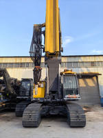Foreuse rotative XR240E haute efficacité avec châssis sur chenilles rétractables pour les opérations de fondation de bâtiments urbains