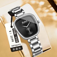 BINBOND jam tangan wanita Quartz, arloji mewah multifungsi desain barel pergerakan tahan air untuk wanita hadiah