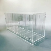 Vitrine de présentation pour cartes à collectionner en acrylique transparent, 6 emplacements, protection UV, pour cartes sportives