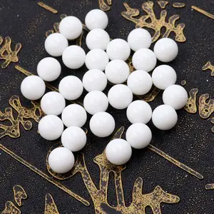 6mm 7mm 8mm colore bianco solido 450g per borsa perle di vetro non porose rotonde senza foro per gioielli fai da te creazione di ciondoli