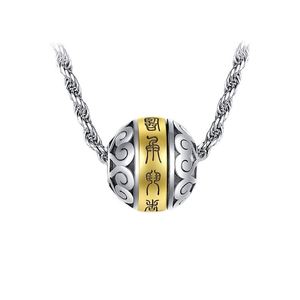 Nuevo Colgante de Rosario Creativo con Metafísica Taoísta, Collar de Cuentas Giratorias Auspiciosas para Hombre, Joyería Amuleto para Chico - Product Image 2