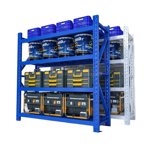 Estanterías de Almacenamiento Industriales Bien Diseñadas con Recubrimiento en Polvo, Estanterías Apilables para Carga y Almacenamiento - Product Image 4