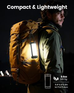 Lámpara de Camping LED Recargable, Portátil, Resistente al Agua IP68, de Larga Duración (80 Horas), Personalizable OEM, para Senderismo y Emergencias - Product Image 6