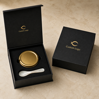 Caja de Regalo de Lujo con Logotipo Personalizado para Caviar Negro, Caja de Presentación de Alimentos Vacía de Cartón Rígido, Fabricante Mayorista
