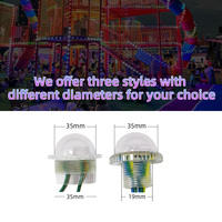 Luz Puntual de Píxel Direccionable UCS2903 RGB SMD5050 de 35 mm, 9 LED, DC12V 24V, IP66, para Decoración de Fachadas de Parques Temáticos, Iluminación de Atracciones